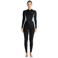 Load image into Gallery viewer, DIVE &amp; SAIL Ladies Summer Thin Wetsuit Breathable Sunscreen Long Sleeve Quick Dry Swimsuit