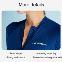Load image into Gallery viewer, DIVE &amp; SAIL Ladies Summer Thin Wetsuit Breathable Sunscreen Long Sleeve Quick Dry Swimsuit