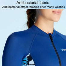 Load image into Gallery viewer, DIVE &amp; SAIL Ladies Summer Thin Wetsuit Breathable Sunscreen Long Sleeve Quick Dry Swimsuit