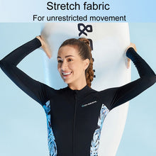 Load image into Gallery viewer, DIVE &amp; SAIL Ladies Summer Thin Wetsuit Breathable Sunscreen Long Sleeve Quick Dry Swimsuit