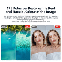 Load image into Gallery viewer, For DJI Osmo Pocket 3 aMagisn HD Double Sided Coated Filters Sports Camera Protective Goggles, CPL, ND16+ND64+ND256 + CPL, ND16+ND64+ND256+ND1000