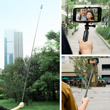 Load image into Gallery viewer, aMagisn 70cm Invisible Straight Pull Selfie Stick Sports Camera Accessories, Single Rod, Rod+1/4 Turn 3 Jaw+Screw, Rod+1/4 Turn 3 Jaw+Screw+Phone Clip