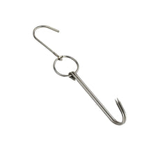 Load image into Gallery viewer, Stainless Steel Double Ring Duck Cooker Hanger Outdoor Barbecue Hanging Hook Stand, 3 Centi Small Ring 23cm, 3 Centi Small Wax Ring 24.5cm, 3 Centi Large Wax Ring 33cm, 3 Centi Medium Wax Ring 29cm, 4 Centi  Steel Thick Short 24cm                      ...