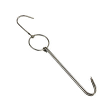 Load image into Gallery viewer, Stainless Steel Double Ring Duck Cooker Hanger Outdoor Barbecue Hanging Hook Stand, 3 Centi Small Ring 23cm, 3 Centi Small Wax Ring 24.5cm, 3 Centi Large Wax Ring 33cm, 3 Centi Medium Wax Ring 29cm, 4 Centi  Steel Thick Short 24cm                      ...