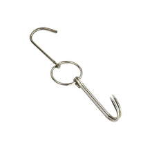 Load image into Gallery viewer, Stainless Steel Double Ring Duck Cooker Hanger Outdoor Barbecue Hanging Hook Stand, 3 Centi Small Ring 23cm, 3 Centi Small Wax Ring 24.5cm, 3 Centi Large Wax Ring 33cm, 3 Centi Medium Wax Ring 29cm, 4 Centi  Steel Thick Short 24cm                      ...