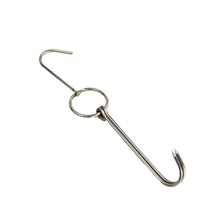 Load image into Gallery viewer, Stainless Steel Double Ring Duck Cooker Hanger Outdoor Barbecue Hanging Hook Stand, 3 Centi Small Ring 23cm, 3 Centi Small Wax Ring 24.5cm, 3 Centi Large Wax Ring 33cm, 3 Centi Medium Wax Ring 29cm, 4 Centi  Steel Thick Short 24cm                      ...