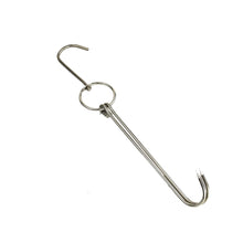 Load image into Gallery viewer, Stainless Steel Double Ring Duck Cooker Hanger Outdoor Barbecue Hanging Hook Stand, 3 Centi Small Ring 23cm, 3 Centi Small Wax Ring 24.5cm, 3 Centi Large Wax Ring 33cm, 3 Centi Medium Wax Ring 29cm, 4 Centi  Steel Thick Short 24cm                      ...