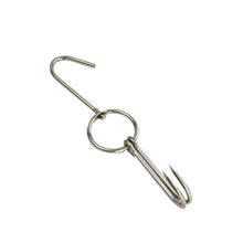 Load image into Gallery viewer, Stainless Steel Double Ring Duck Cooker Hanger Outdoor Barbecue Hanging Hook Stand, 3 Centi Small Ring 23cm, 3 Centi Small Wax Ring 24.5cm, 3 Centi Large Wax Ring 33cm, 3 Centi Medium Wax Ring 29cm, 4 Centi  Steel Thick Short 24cm                      ...