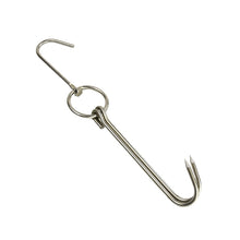 Load image into Gallery viewer, Stainless Steel Double Ring Duck Cooker Hanger Outdoor Barbecue Hanging Hook Stand, 3 Centi Small Ring 23cm, 3 Centi Small Wax Ring 24.5cm, 3 Centi Large Wax Ring 33cm, 3 Centi Medium Wax Ring 29cm, 4 Centi  Steel Thick Short 24cm                      ...