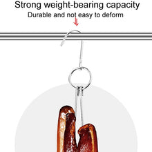 Load image into Gallery viewer, Stainless Steel Double Ring Duck Cooker Hanger Outdoor Barbecue Hanging Hook Stand, 3 Centi Small Ring 23cm, 3 Centi Small Wax Ring 24.5cm, 3 Centi Large Wax Ring 33cm, 3 Centi Medium Wax Ring 29cm, 4 Centi  Steel Thick Short 24cm                      ...