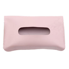 Load image into Gallery viewer, Car Armrest Box Sun Visor Hanging Leather Tissue Box, Black, Pink, Blue, Beige