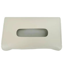 Load image into Gallery viewer, Car Armrest Box Sun Visor Hanging Leather Tissue Box, Black, Pink, Blue, Beige