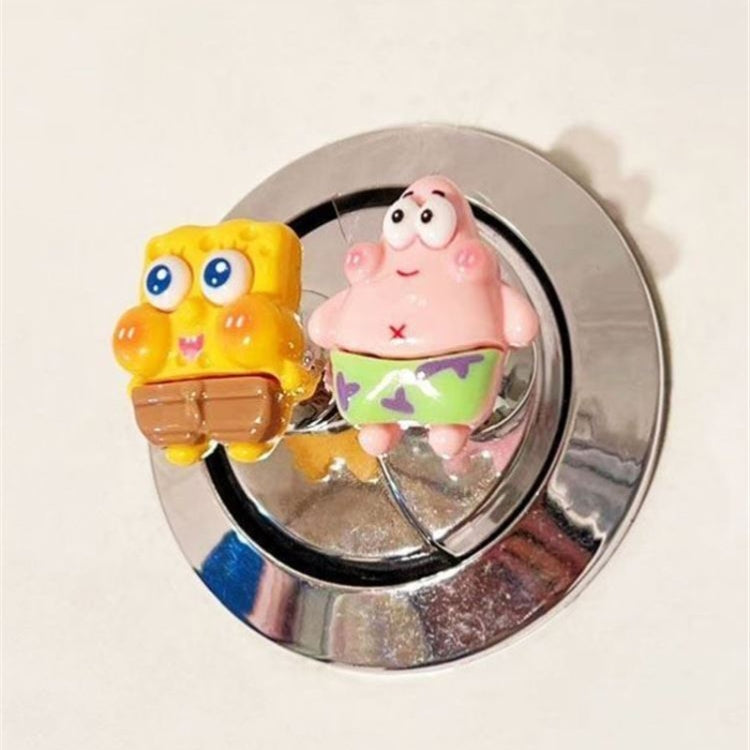 2pcs Toilet Tank Pusher Long Nail Bathroom Flush Switch Auxiliary