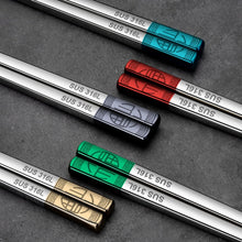 Load image into Gallery viewer, Food Grade 316 Stainless Steel Chopsticks Hotel Household Non-Slip Anti-Scald Chopsticks