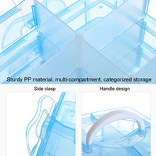 Load image into Gallery viewer, 3 Layer Detachable Jewelry Storage Box Plastic Handheld Cosmetic Storage Box