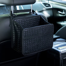 Load image into Gallery viewer, Car Hanging Garbage Bag Multifunctional Folding Storage Box, H611 Woven Pattern, H612 Crocodile Pattern, H613 Litchi Pattern, H615 Oxford Cloth
