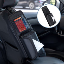Load image into Gallery viewer, Car Seat Side Storage Hanging Bag Tissue Box, H320 Litchi Pattern, H321 Carbon Fiber Pattern