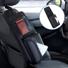 Load image into Gallery viewer, Car Seat Side Storage Hanging Bag Tissue Box, H320 Litchi Pattern, H321 Carbon Fiber Pattern, H322 Grain Pattern
