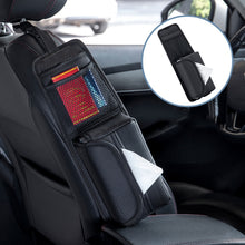 Load image into Gallery viewer, Car Seat Side Storage Hanging Bag Tissue Box, H320 Litchi Pattern, H321 Carbon Fiber Pattern, H322 Grain Pattern