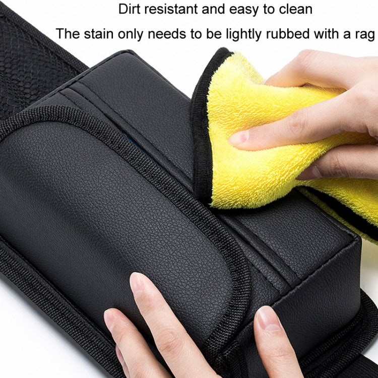 Car Seat Side Storage Hanging Bag Tissue Box, H320 Litchi Pattern, H321 Carbon Fiber Pattern, H322 Grain Pattern