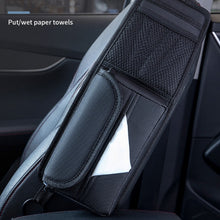 Load image into Gallery viewer, Car Seat Side Storage Hanging Bag Tissue Box, H320 Litchi Pattern, H321 Carbon Fiber Pattern, H322 Grain Pattern