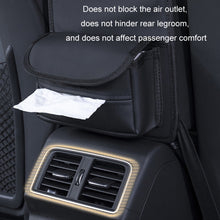 Load image into Gallery viewer, Car Seat Storage Mesh Pocket Hanging Storage Bag Tissue Box, H9160 Black