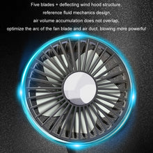 Load image into Gallery viewer, Car Double-head Hose Seat Fan with Light, F310