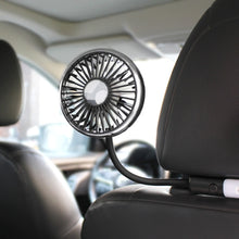 Load image into Gallery viewer, Car Double-head Hose Seat Fan with Light, F310