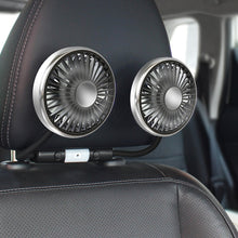 Load image into Gallery viewer, Car Double-head Hose Seat Fan with Light, F310