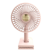 Load image into Gallery viewer, Car Clip-On Rechargeable Electric Oscillating Head Fan With Light