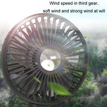 Load image into Gallery viewer, Car Clip-On Rechargeable Electric Oscillating Head Fan With Light