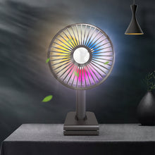 Load image into Gallery viewer, Car Clip-On Rechargeable Electric Oscillating Head Fan With Light