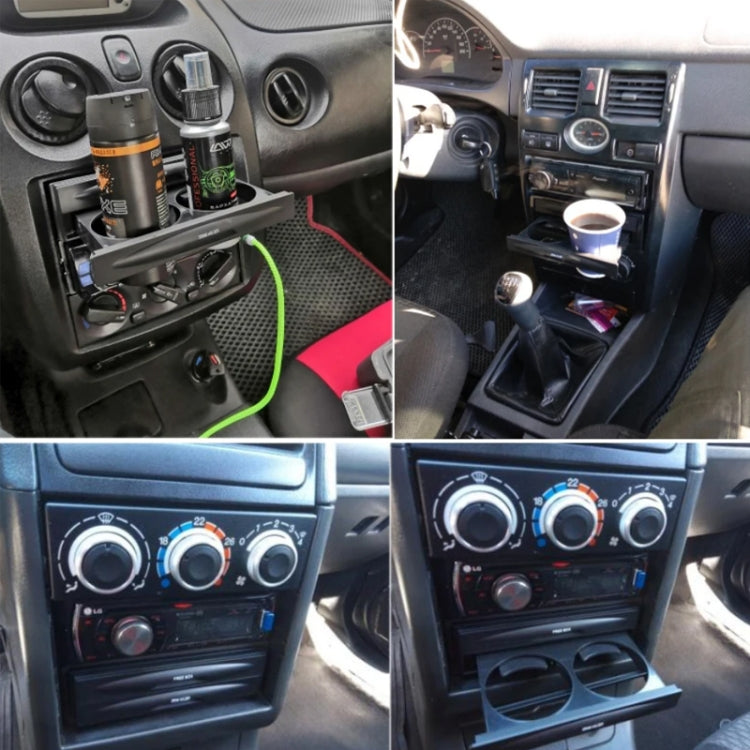 Car Audio Modified Multi-purpose Storage Box Cup Holder, Double-layer Box, Single-layer Box