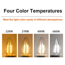 Load image into Gallery viewer, C35 Constant Current Flicker-free LED Highlight Retro Chandelier Lights, Sharp Bulbs E14-2W, Sharp Bulbs E14-4W, Sharp Bulbs E14-6W, Wax Tail E14-2W, Wax Tail E14-4W, Wax Tail E14-6W