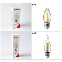 Load image into Gallery viewer, C35 Constant Current Flicker-free LED Highlight Retro Chandelier Lights, Sharp Bulbs E14-2W, Sharp Bulbs E14-4W, Sharp Bulbs E14-6W, Wax Tail E14-2W, Wax Tail E14-4W, Wax Tail E14-6W