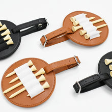 Load image into Gallery viewer, Leather Outdoor Waist Hanging Golf Spike Insert Pocket Storage Bag