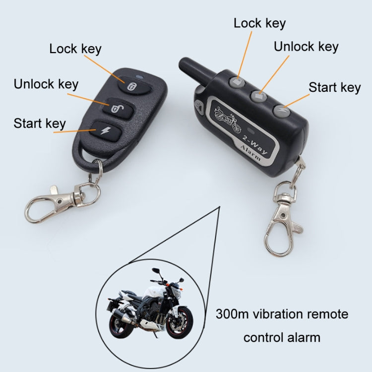 Two-Way Dual Remote Control Vibration Motorcycle Anti-Theft Device, YL-B011