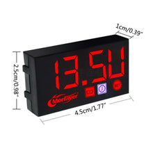 Load image into Gallery viewer, Compact LED Digital Display Time Voltmeter, 3 in 1 Red, 3 in 1 Blue, 3 in 1 White, 3 in 1 Green, 2 in 1 Temperature Red, 2 in 1 Temperature Blue, 2 in 1 Temperature White, 2 in 1 Temperature Green, 2 in 1 Water Temperature Red                          ...