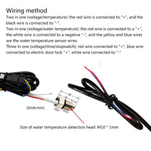 Load image into Gallery viewer, Compact LED Digital Display Time Voltmeter, 3 in 1 Red, 3 in 1 Blue, 3 in 1 White, 3 in 1 Green, 2 in 1 Temperature Red, 2 in 1 Temperature Blue, 2 in 1 Temperature White, 2 in 1 Temperature Green, 2 in 1 Water Temperature Red                          ...
