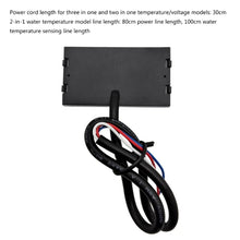 Load image into Gallery viewer, Compact LED Digital Display Time Voltmeter, 3 in 1 Red, 3 in 1 Blue, 3 in 1 White, 3 in 1 Green, 2 in 1 Temperature Red, 2 in 1 Temperature Blue, 2 in 1 Temperature White, 2 in 1 Temperature Green, 2 in 1 Water Temperature Red                          ...