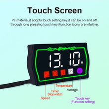 Load image into Gallery viewer, Morfayer Locomotive Intelligent Multi-function Tachometer, 4 in 1 Ambient Temperature Gauge, 4 in 1 Water Temperature Meter, 5 in 1 Ambient Temperature Tachometer, 5 in 1 Water Temperature Tachometer