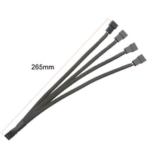 Load image into Gallery viewer, Computer PWM Temperature Control Cooling Fan Extension Cable Chassis HUB Connector, 0.27m