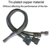 Load image into Gallery viewer, Computer PWM Temperature Control Cooling Fan Extension Cable Chassis HUB Connector, 0.27m