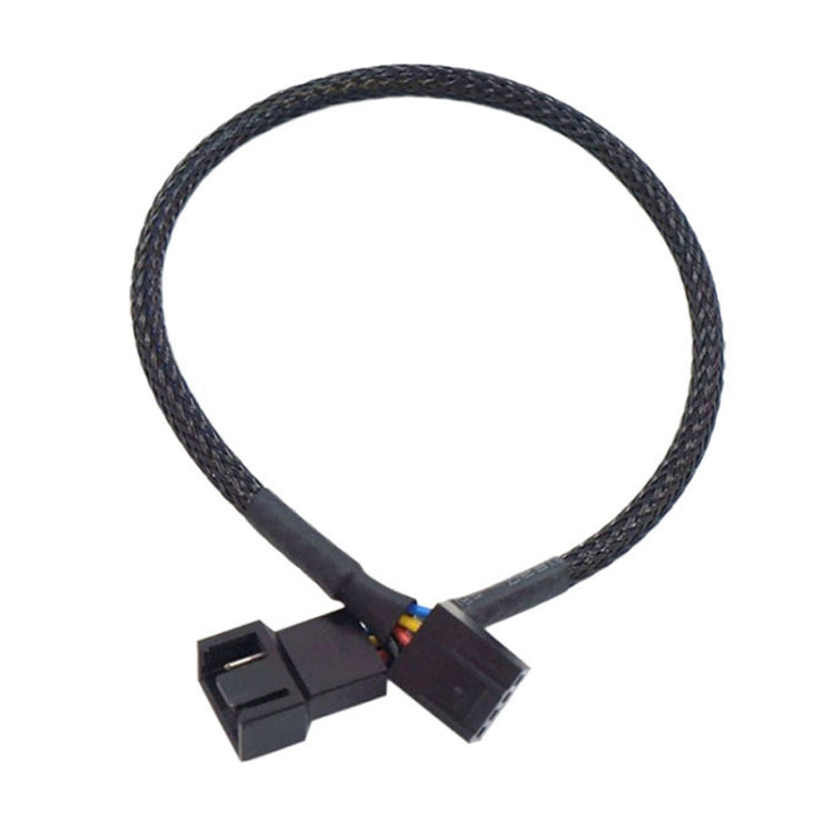 Computer PWM Temperature Control Cooling Fan Extension Cable Chassis HUB Connector, 0.27m