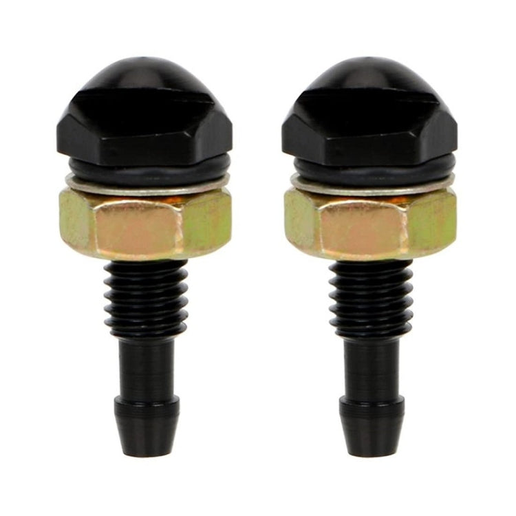 2pcs /Set Automotive Glass Washer Sprayer Aluminum Cap Nozzle