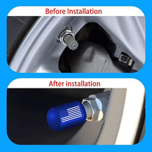 Load image into Gallery viewer, 4pcs /Set Car Tire Capsule Aluminum Alloy Screw Dustproof Valves, Black, Red, Blue