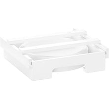 Load image into Gallery viewer, 9-inch Paper Plate Dispenser Under Cabinet Bamboo Plates Holder Kitchen Storage Rack, 24 x 26.5 x 6.5