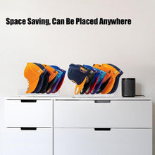 Load image into Gallery viewer, Acrylic Baseball Cap Holder Can Store 7 Baseball Caps, Transparent, Black