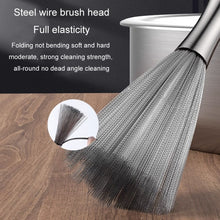 Load image into Gallery viewer, 304 Thickened Lengthened Steel Wire Pot Brush Stainless Steel Cleaning Brush For Kitchen, 25.5cm