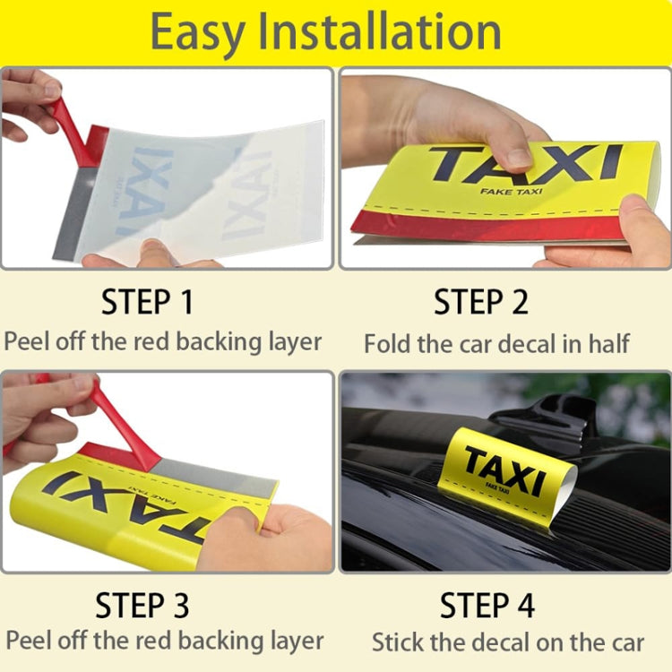 TAXI Washed Mark Label Car Personalized Decorative Stickers
